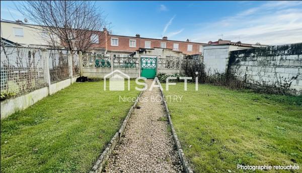 Maison semi-individuelle avec garage, sous-sol et jardin – Bohain-en-Vermandois