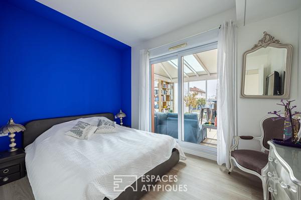 Toit terrasse rénové avec Vue Fourvière