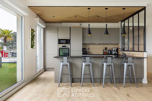 Toit terrasse rénové avec Vue Fourvière