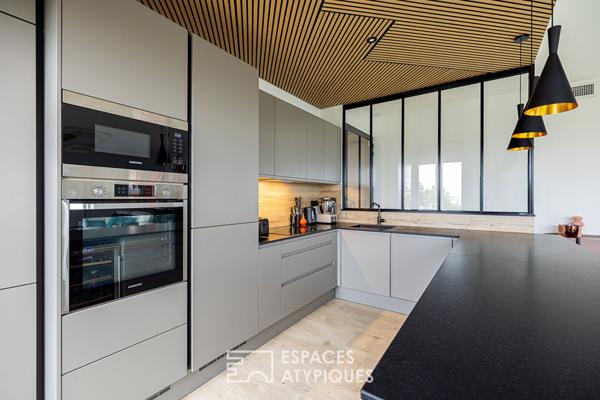 Toit terrasse rénové avec Vue Fourvière