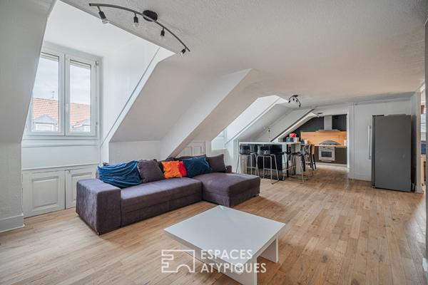 Appartement en dernier étage avec vue