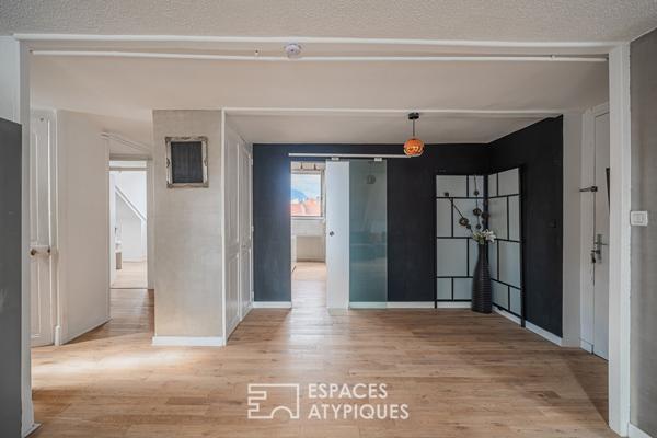 Appartement en dernier étage avec vue
