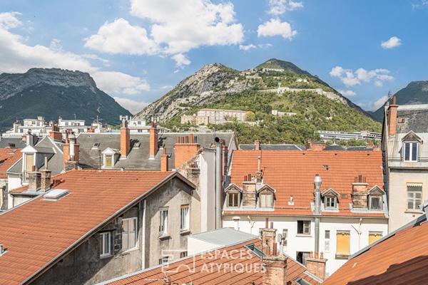 Appartement en dernier étage avec vue