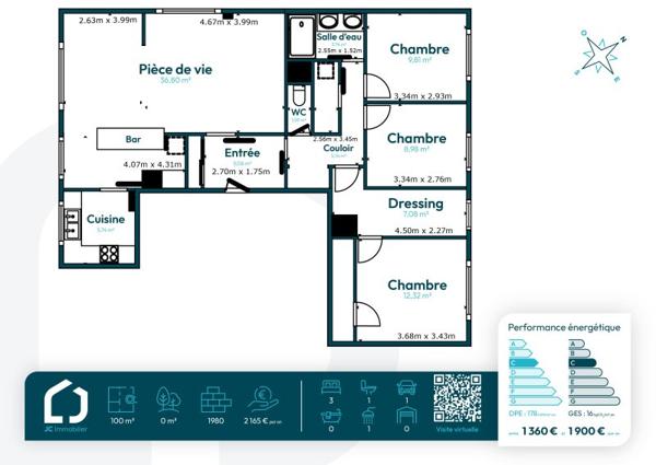 Vente / Appartement T4 à Le Mée-sur-Seine (77350)