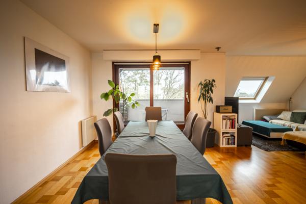 Wolfisheim (67202) À vendre – Duplex 3 pièces lumineux avec terrasse, garage et cave – Wolfisheim