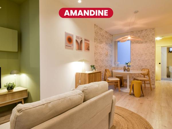 AMANDINE-T2 entièrement rénové et meublé, clé en main boulevard Victor Hugo
