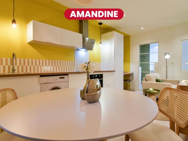 AMANDINE-T2 entièrement rénové et meublé, clé en main boulevard Victor Hugo