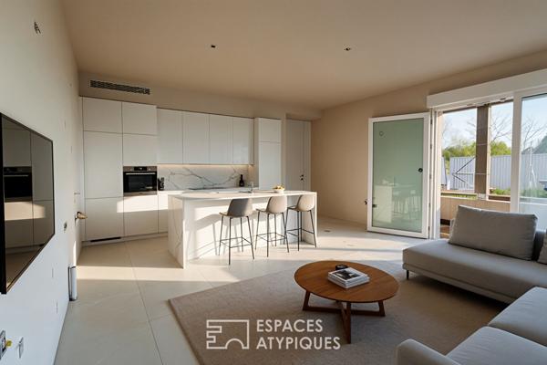 Confortable appartement de deux pièces avec extérieur