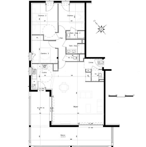 Appartement à vendre 4 pièces 98 m² Capbreton