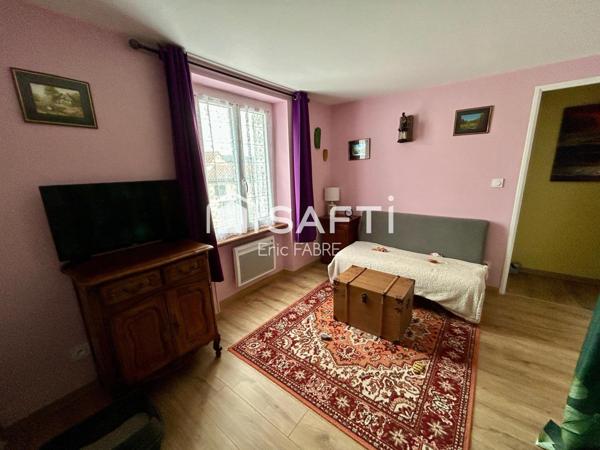 Maison 2 chambres 1 bureau, dépendance jardin, garage