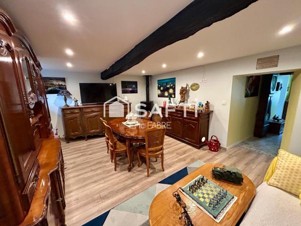 Maison 2 chambres 1 bureau, dépendance jardin, garage