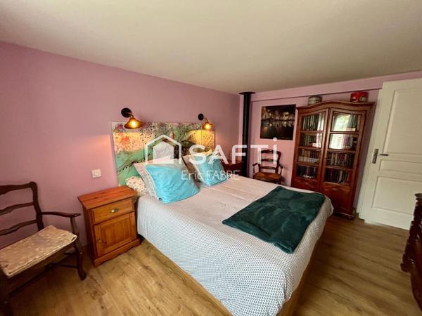 Maison 2 chambres 1 bureau, dépendance jardin, garage