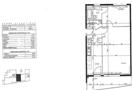 Appartement 2 pièces - 44000 Nantes -  Canclaux