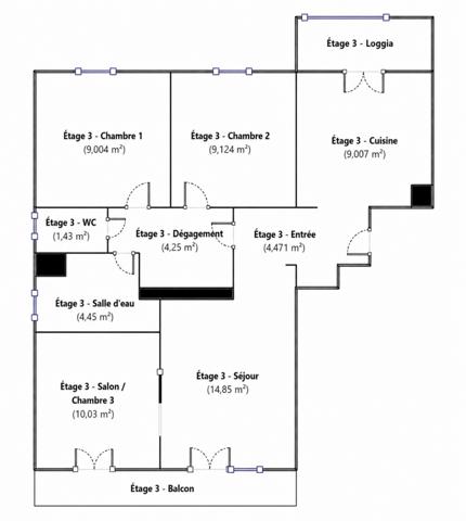 Appartement à vendre 4 pièces SAINT MARTIN D'HERES (38)