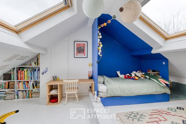 Maison de charme avec jardin et atelier