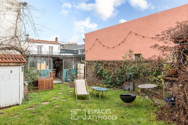 Maison de charme avec jardin et atelier