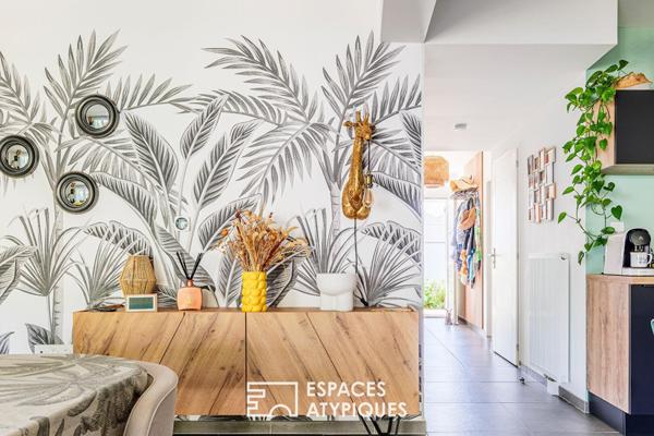 Appartement contemporain avec jardin et garage