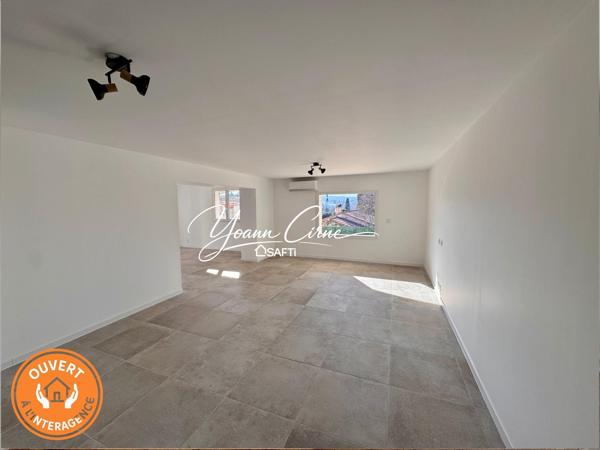 Appartement type 4 120 m2 entièrement rénové avec jardin et parking
