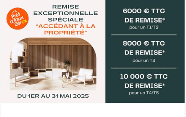 OFFRE EXCEPTIONNELLE! APPARTEMENT F2 PROGRAMME NEUF NEXITY MAINVILLIERS