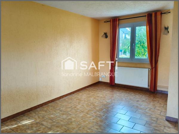 3 chambres, garage et jardin