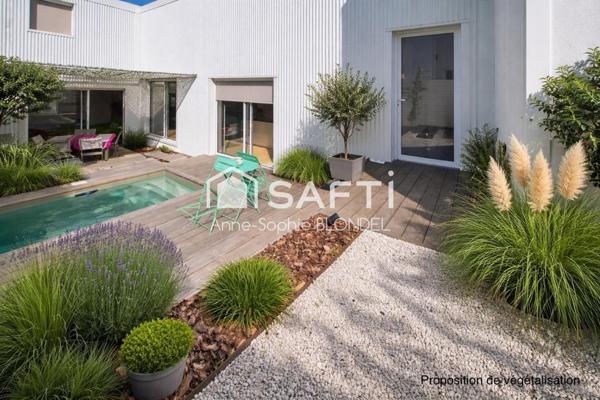 LE BOUSCAT Maison 4 chambres, terrasse, piscine et parking