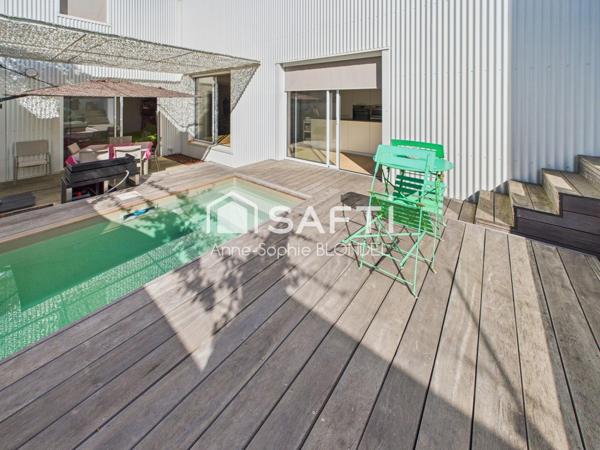 LE BOUSCAT Maison 4 chambres, terrasse, piscine et parking