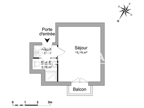 Location Studio 19.87 m² - 245 RUE PENARDIERE Saint Pierre Du Mont 40280