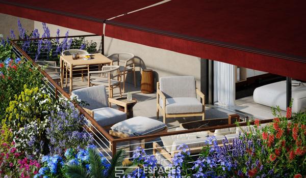 Appartement atypique avec terrasse et commerces à pied