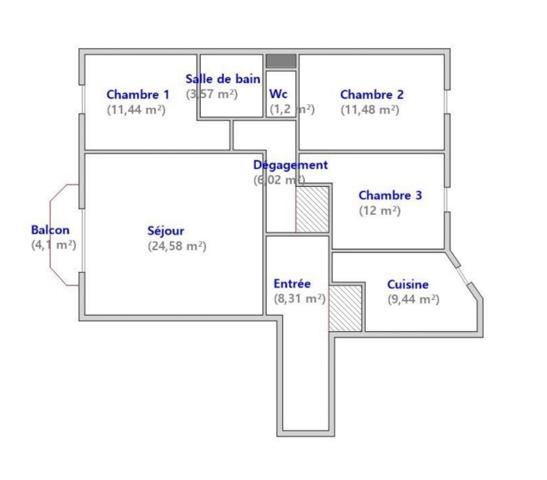 Appartement à vendre 4 pièces 88 m² Le Bourget