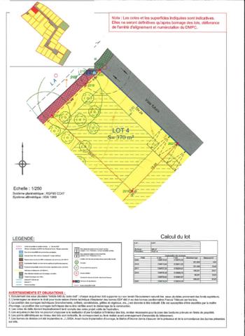 Terrain viabilisé de 370 m² - Notre Dame de Monts