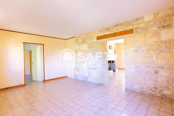 Saint-André-de-Cubzac, Maison pierre 130m², 4 chambres