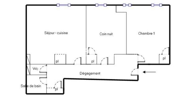 Location Appartement 3 pièces 38.73 m² - Toulouse 31300