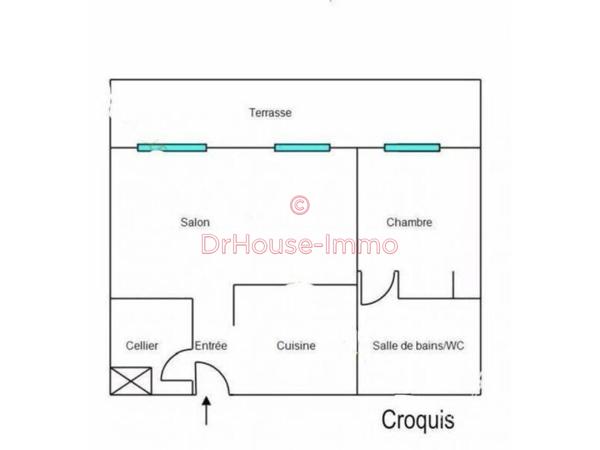 Appartement à vendre 2 pièces de 48 m²