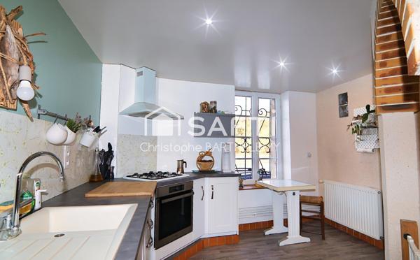 Charmante maison atypique avec vue sur seine de 3 chambres et un local professionnel