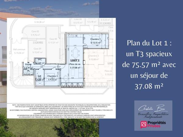 Appartement Jard-sur-mer 3 pièces 75.57 m2- 300m de l'Océan Piscine & Tennis
