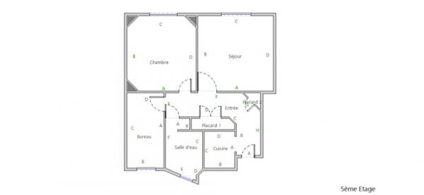 Appartement à vendre 3 pièces 45 m² Paris 18