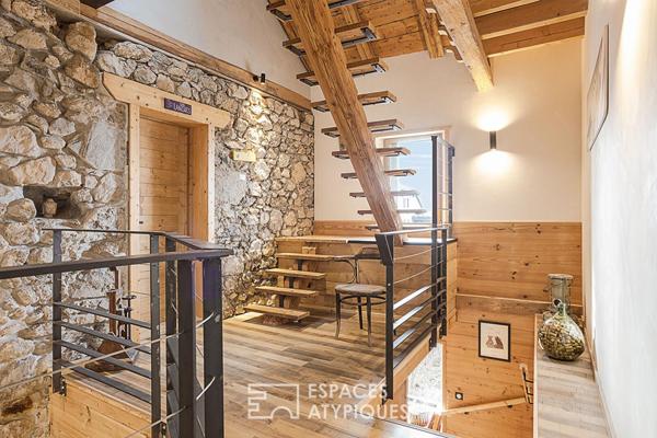 Ancienne ferme rénovée et son gite au coeur d’un village alpin