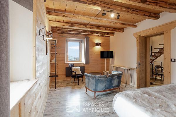 Ancienne ferme rénovée et son gite au coeur d’un village alpin