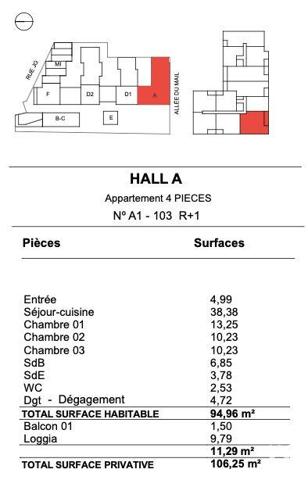 Appartement à vendre 4 pièces 94 m² La Rochelle