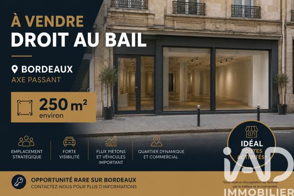 Droit au bail à vendre 250 m² Bordeaux