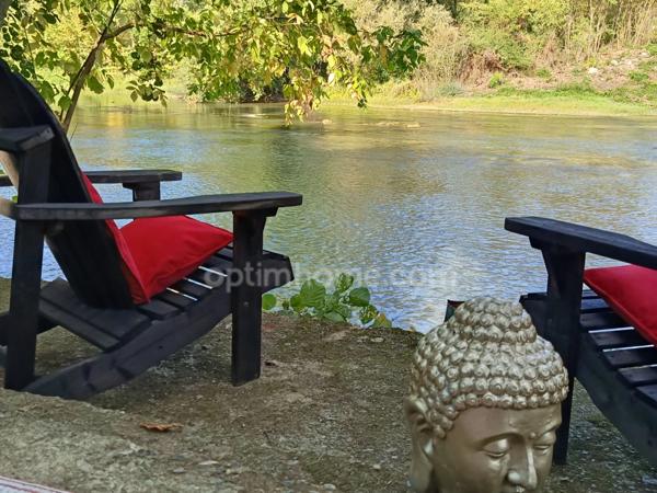 Deux maisons en une avec ponton privé sur l'Adour