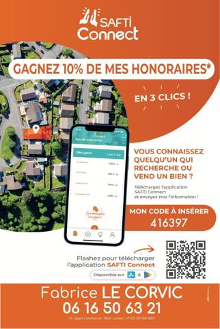 TERRAIN CONSTRUCTIBLE DE 1394 M2 À CLEGUEREC