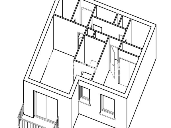 Location Appartement 2 pièces 46.41 m² - 103 TER RUE BELLEVILLE Bordeaux 33000