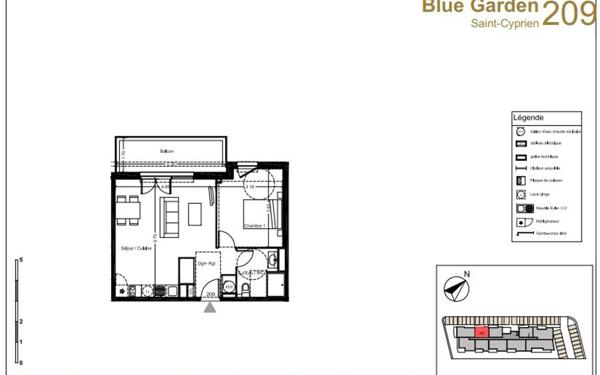 Appartement à vendre    2 pièces • 63,40 m2 Saint-Cyprien