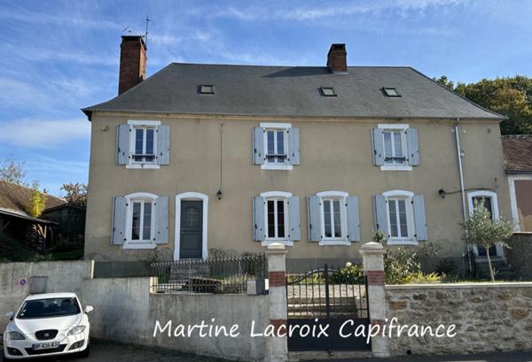 Dpt SARTHE (72), à vendre SCEAUX SUR HUISNE (72) - MAISON BOURGEOISE P8 de 220 m² - Terrain de 1000 M²