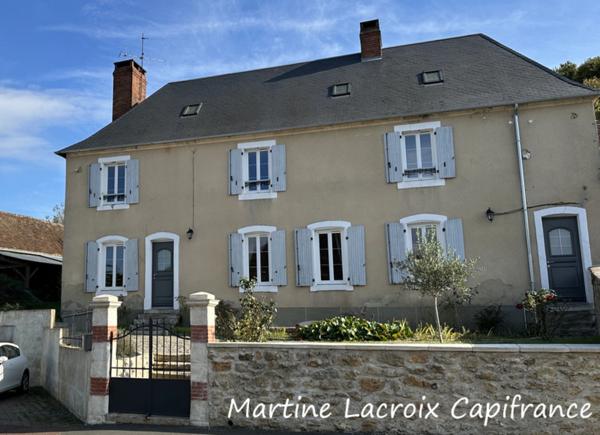Dpt SARTHE (72), à vendre SCEAUX SUR HUISNE (72) - MAISON BOURGEOISE P8 de 220 m² - Terrain de 1000 M²