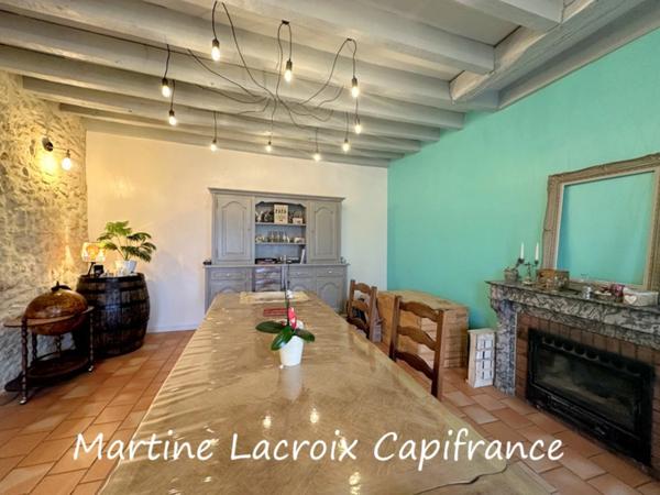 Dpt SARTHE (72), à vendre SCEAUX SUR HUISNE (72) - MAISON BOURGEOISE P8 de 220 m² - Terrain de 1000 M²