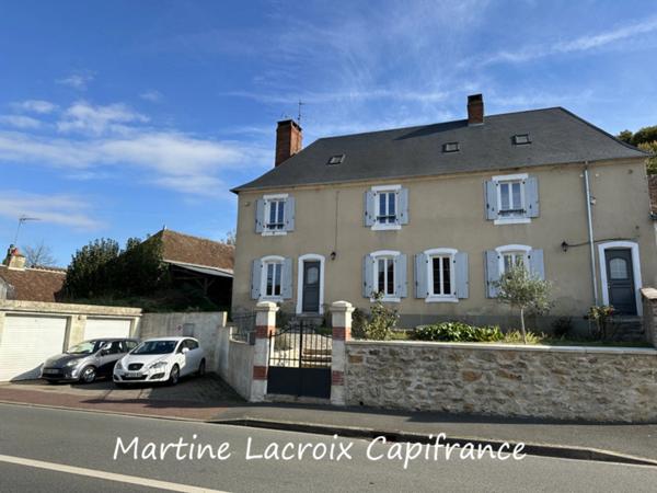 Dpt SARTHE (72), à vendre SCEAUX SUR HUISNE (72) - MAISON BOURGEOISE P8 de 220 m² - Terrain de 1000 M²