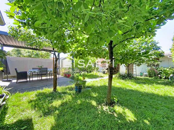 Maison 3 chambres avec jardin, garage et tram à pied