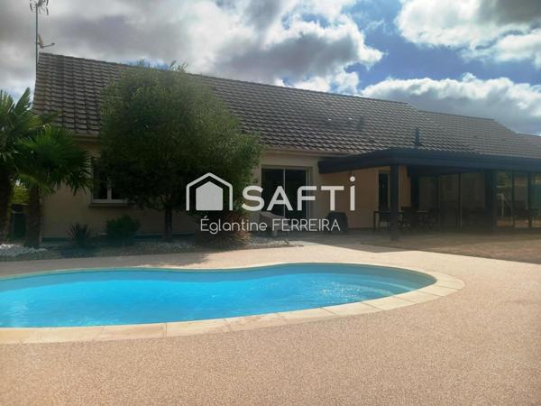 ARDENTES, PAVILLON T7 AVEC JARDIN, DOUBLE GARAGE ET PISCINE